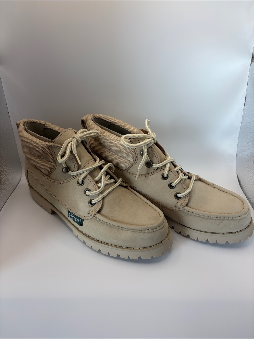 Candie's Light Tan Lace-Up Women's Boots